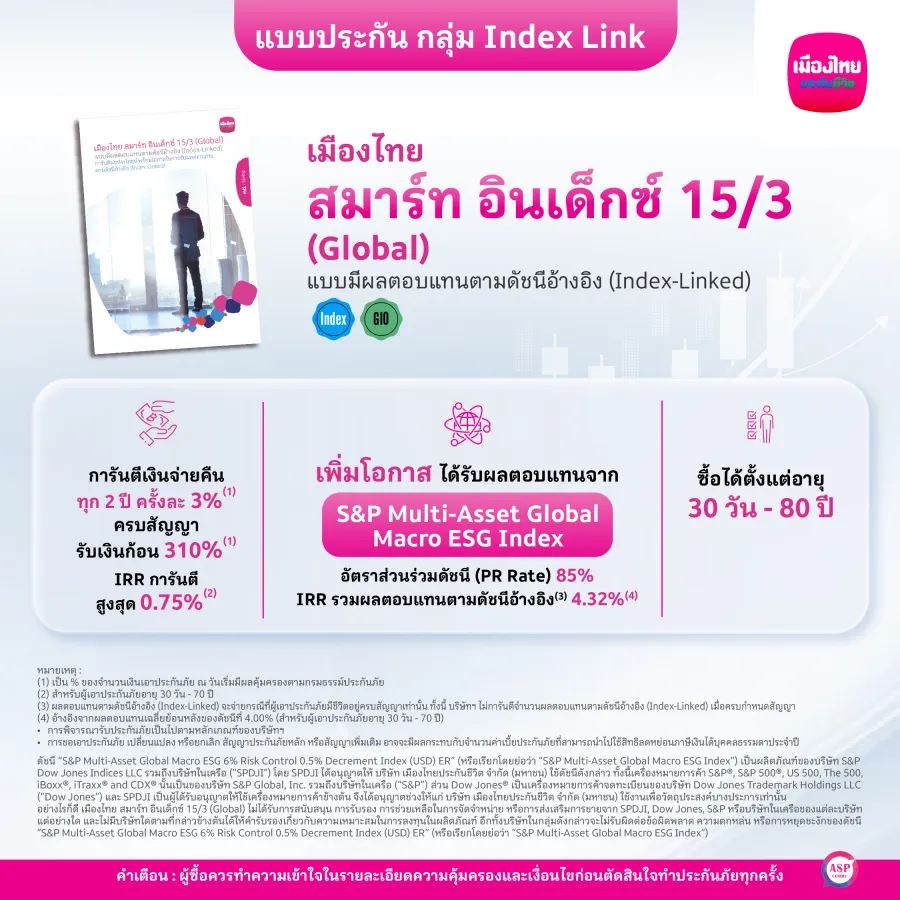 เมืองไทย สมาร์ท อินเด็กซ์ 15/3 (Global)
